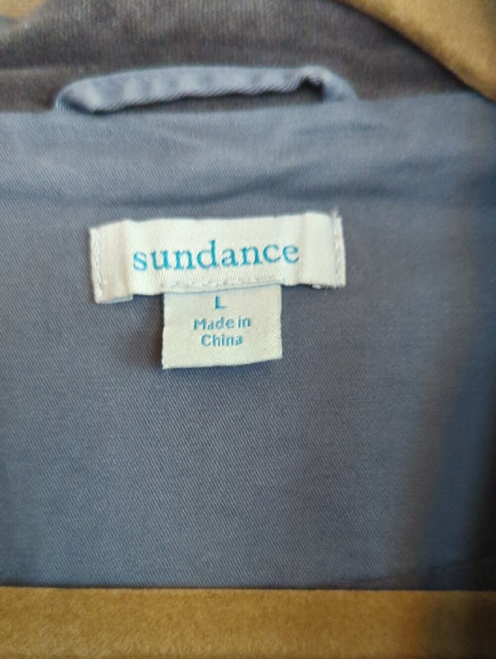 Sundance Gray Military-Style Jacket W/Decorative Charcoal Lace Trim - Picture 3 of 8